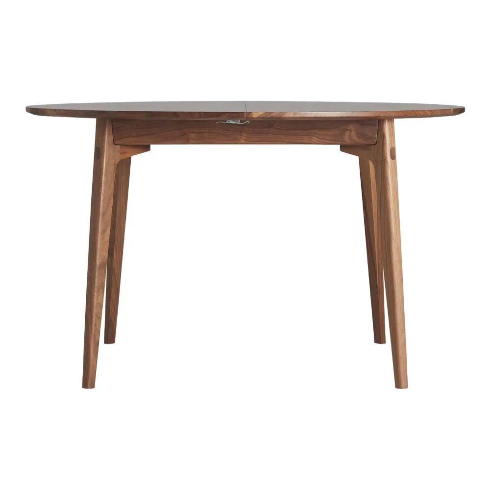 Case Dulwich Round Extending Table in Walnut 2