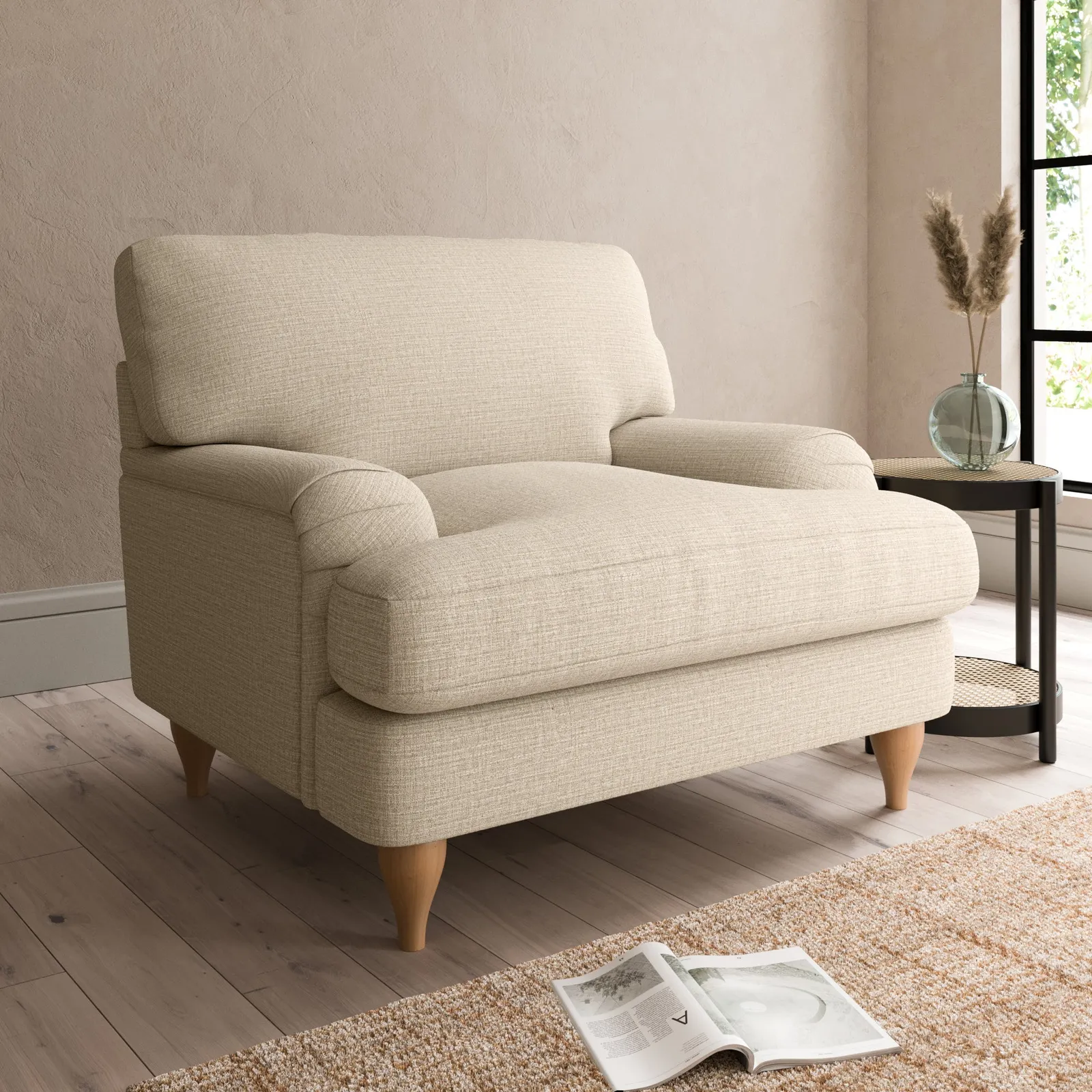 Darwin Textured Weave Armchair Textured Weave Honey