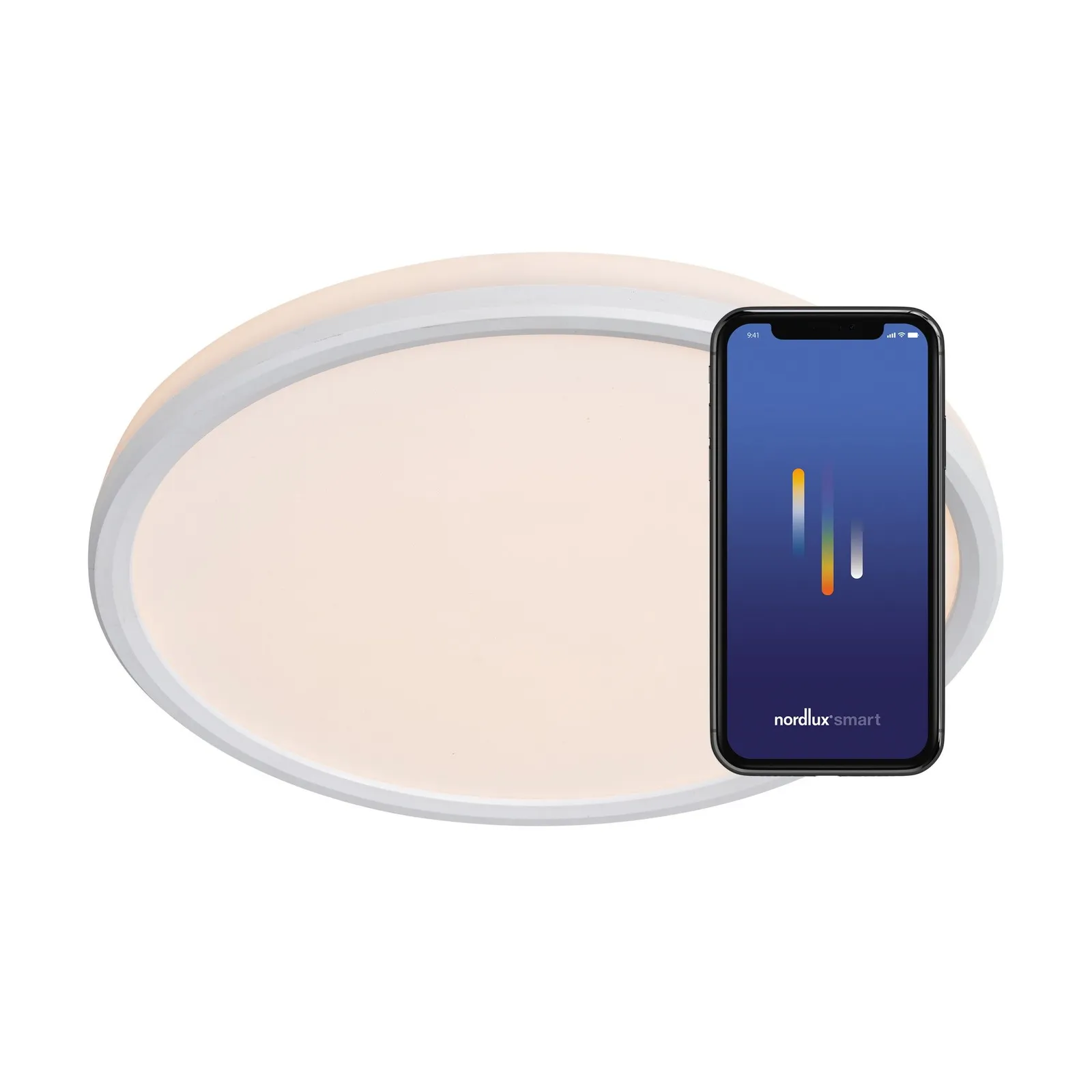 Nordlux Livasmart Ceiling Light White Plastic LED IP54 2700-6500k Mains 2