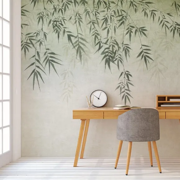 Ombre Leaf Wall Mural 3