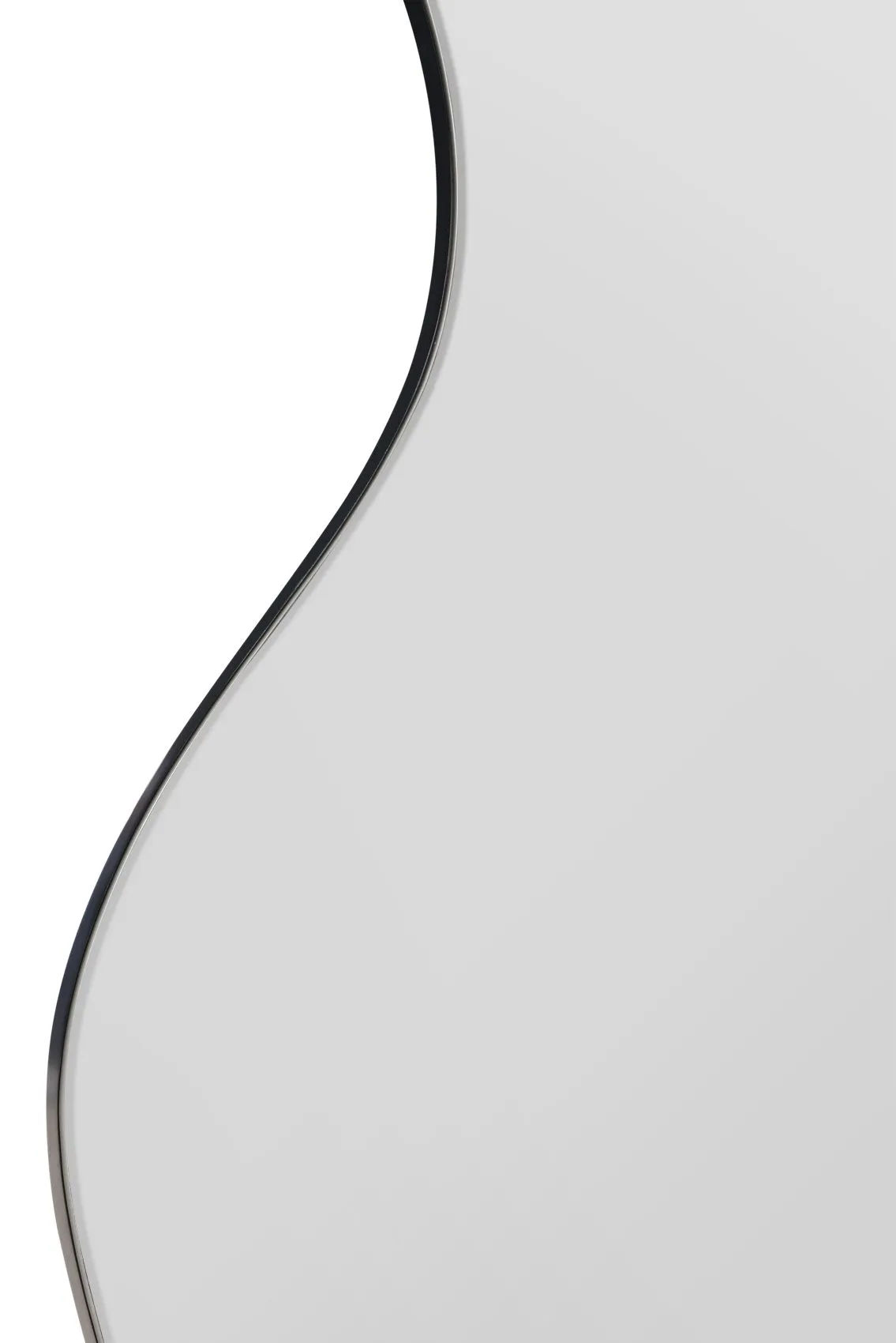 MirrorOutlet The Lacuna - Frameless Pond Leaner / Wall Mirror 67" X 32" (170CM X 80CM) in Silver 5