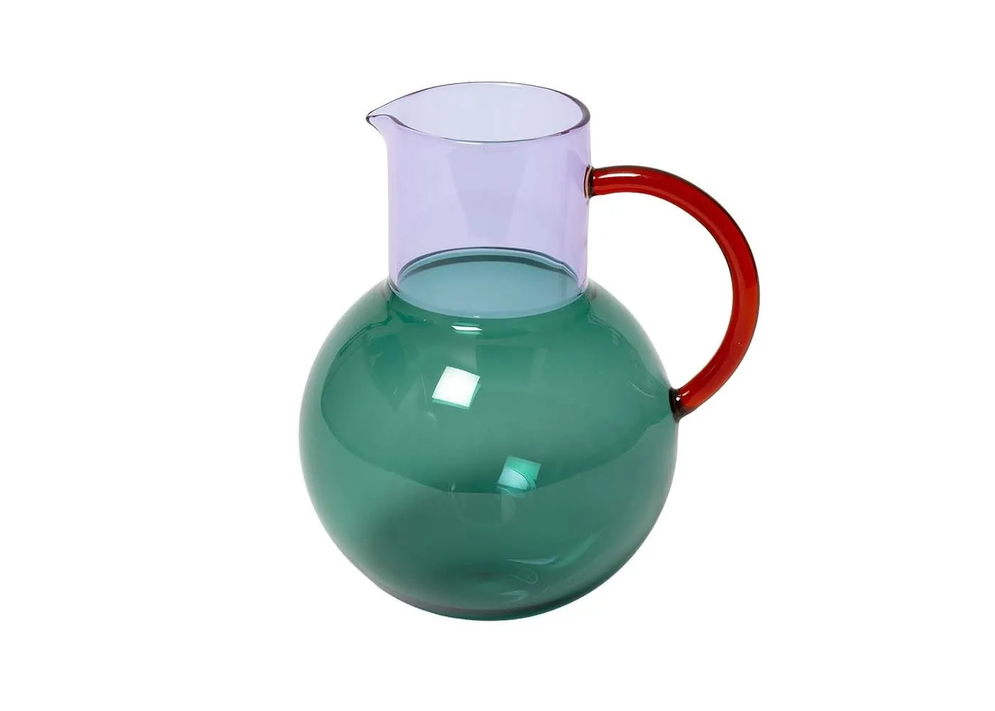 Block Design Block Jug Teal & Lilac Large