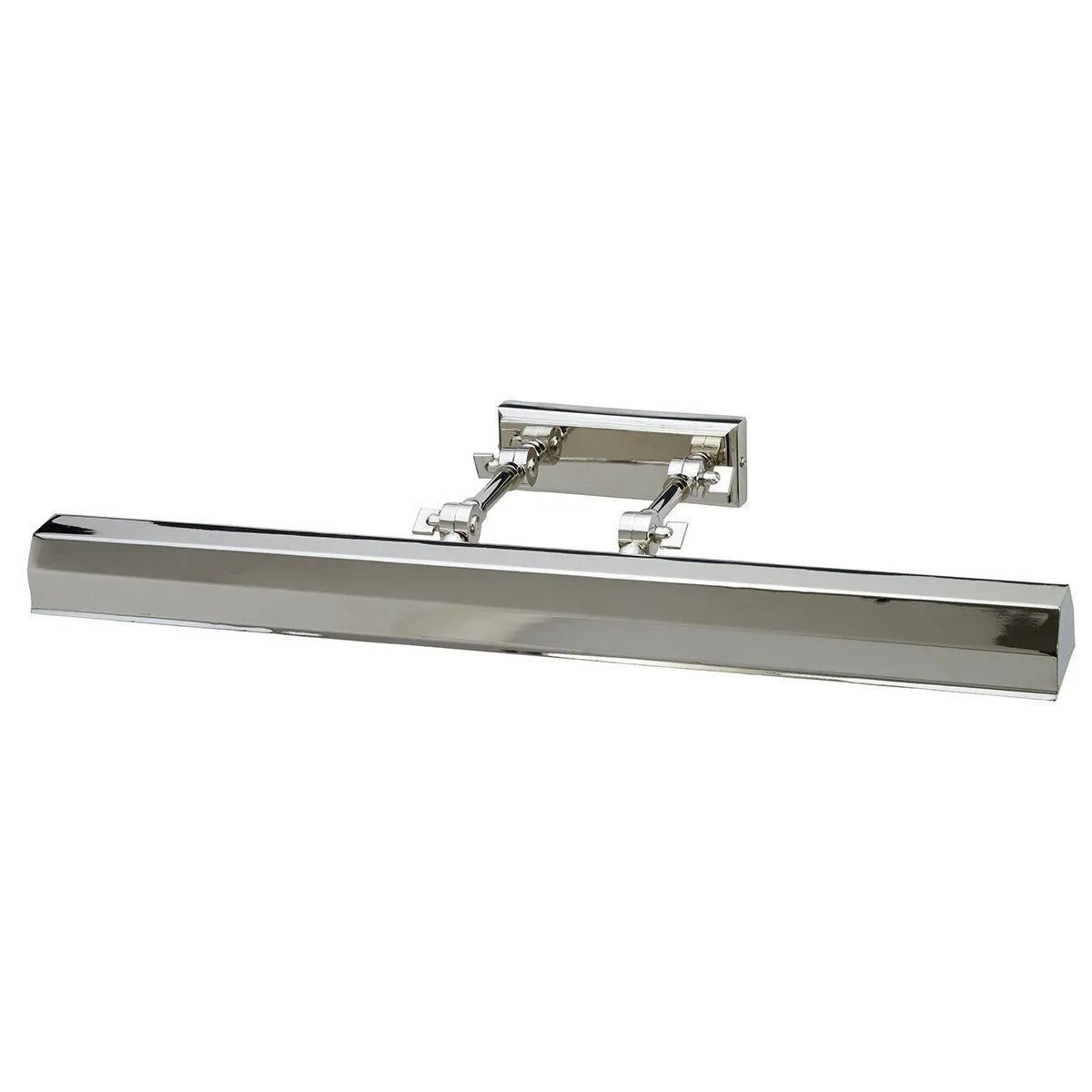 Netlighting Chawton 4 Light Large Picture Wall Light Polished Nickel E14 in Grey