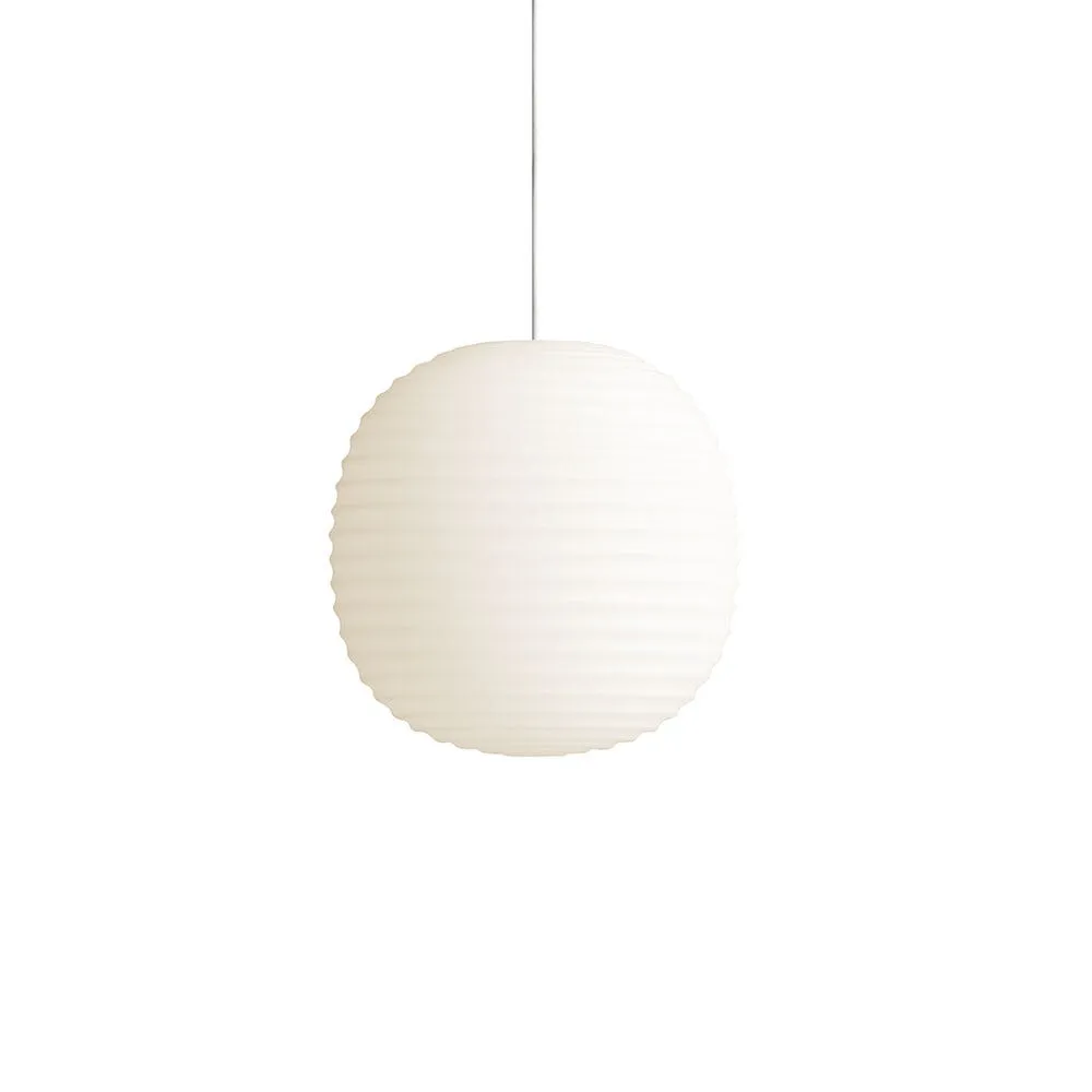 New Works Lantern Pendant Light Frosted White Opal Glass 20cm 2