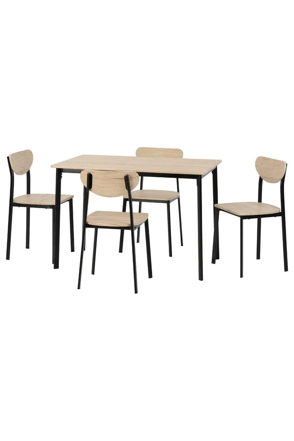 Seconique Riley Large Dining Set in Black 4