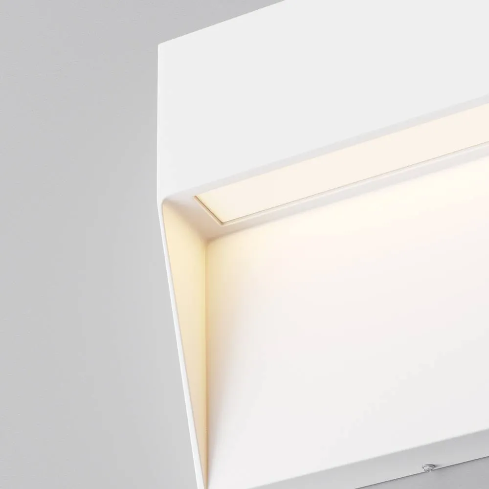 Netlighting Mane Square Outdoor Flush Wall Lamp White 3000K 100lm IP54 2
