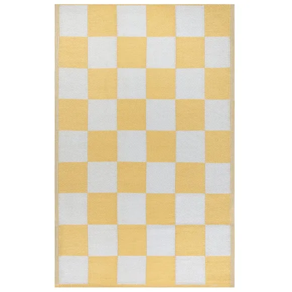 Furn. Checkerboard Indoor Outdoor Rug 3
