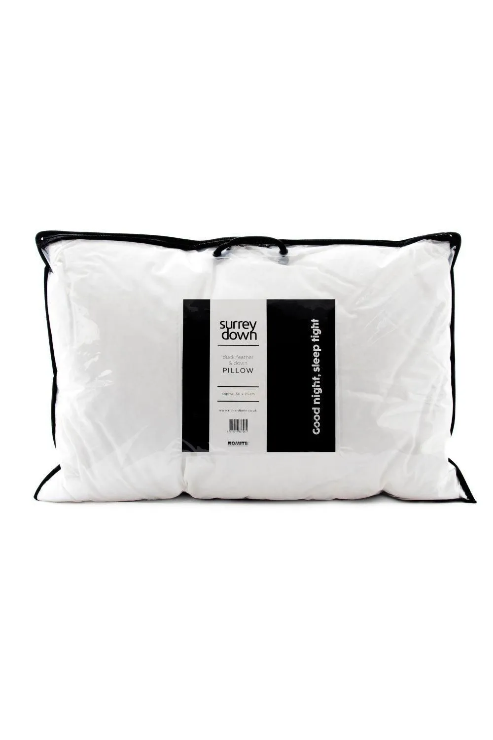 surrey down Duck Feather & Down Medium Firmness Pillow in White