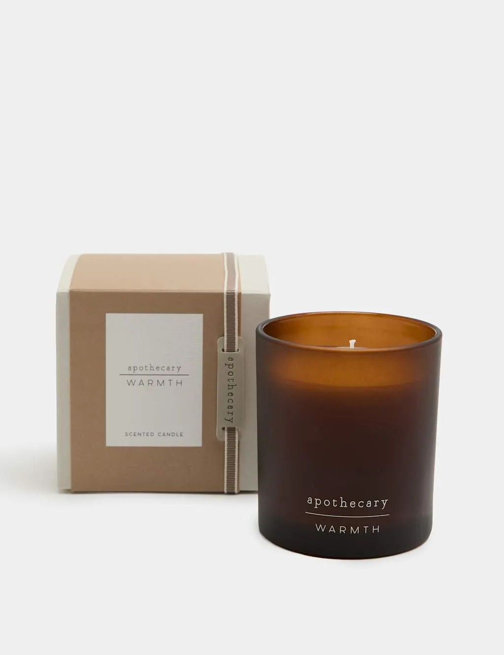 M&S Warmth Boxed Candle Amber