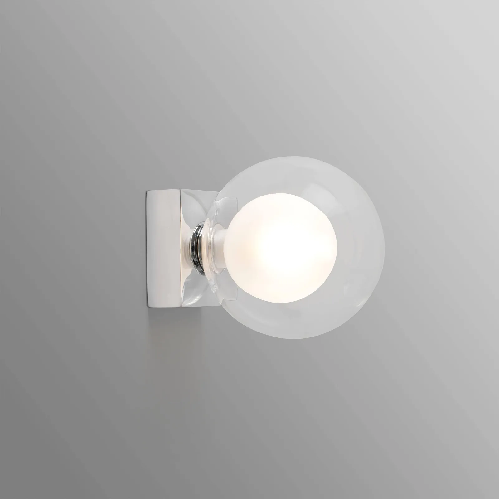 Netlighting Perla Bathroom Chrome Globe Wall Light 1x g9 IP44 in Grey