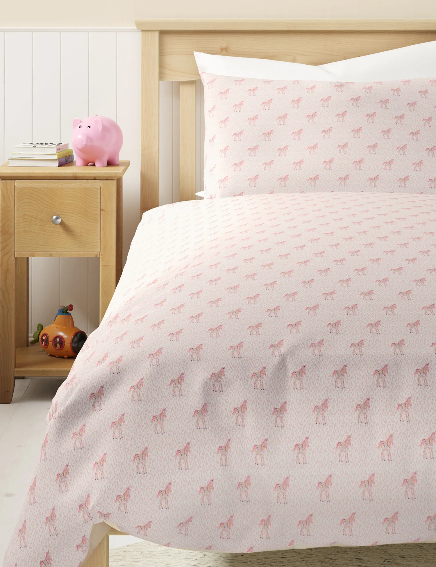 M&S Cotton Mix Unicorn Bedding Set