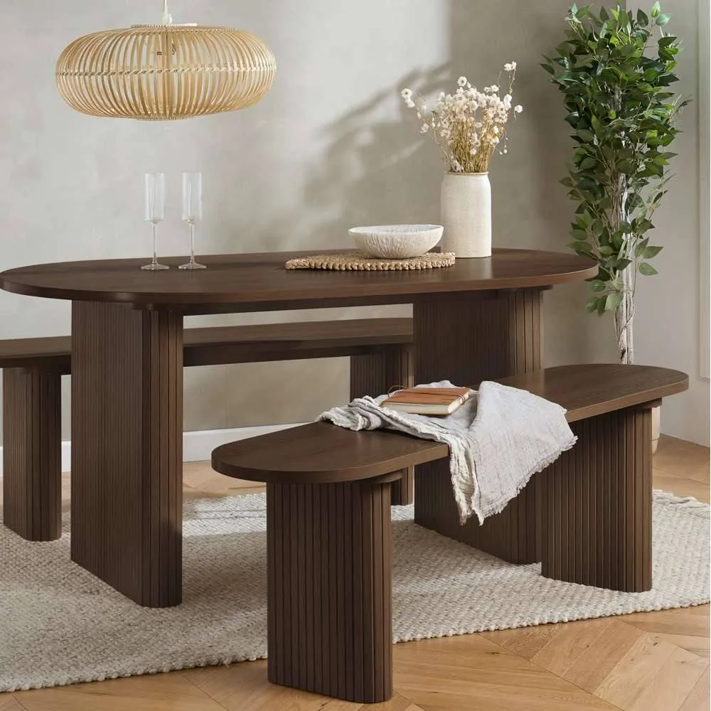 Birlea Axel Dining Bench in Brown 6