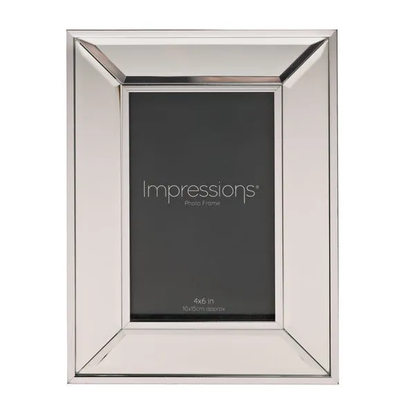 Impressions Mirror Border Bevelled Photo Frame 2