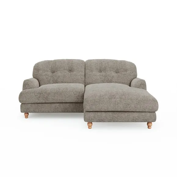 Martha Chunky Chenille Corner Chaise Sofa 6