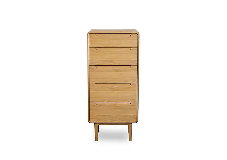 Winchester 5 Drawer Tall Chest with Internal Mirror