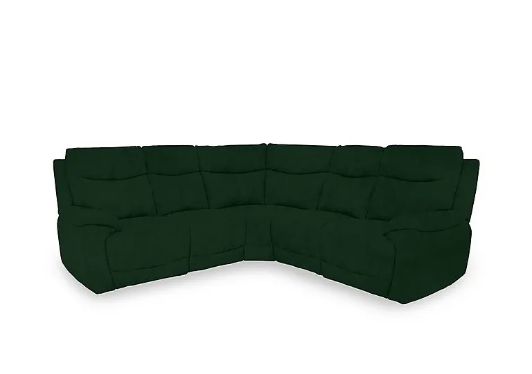 Sloane Fabric Large Power Recliner Corner Sofa - Bottle Green