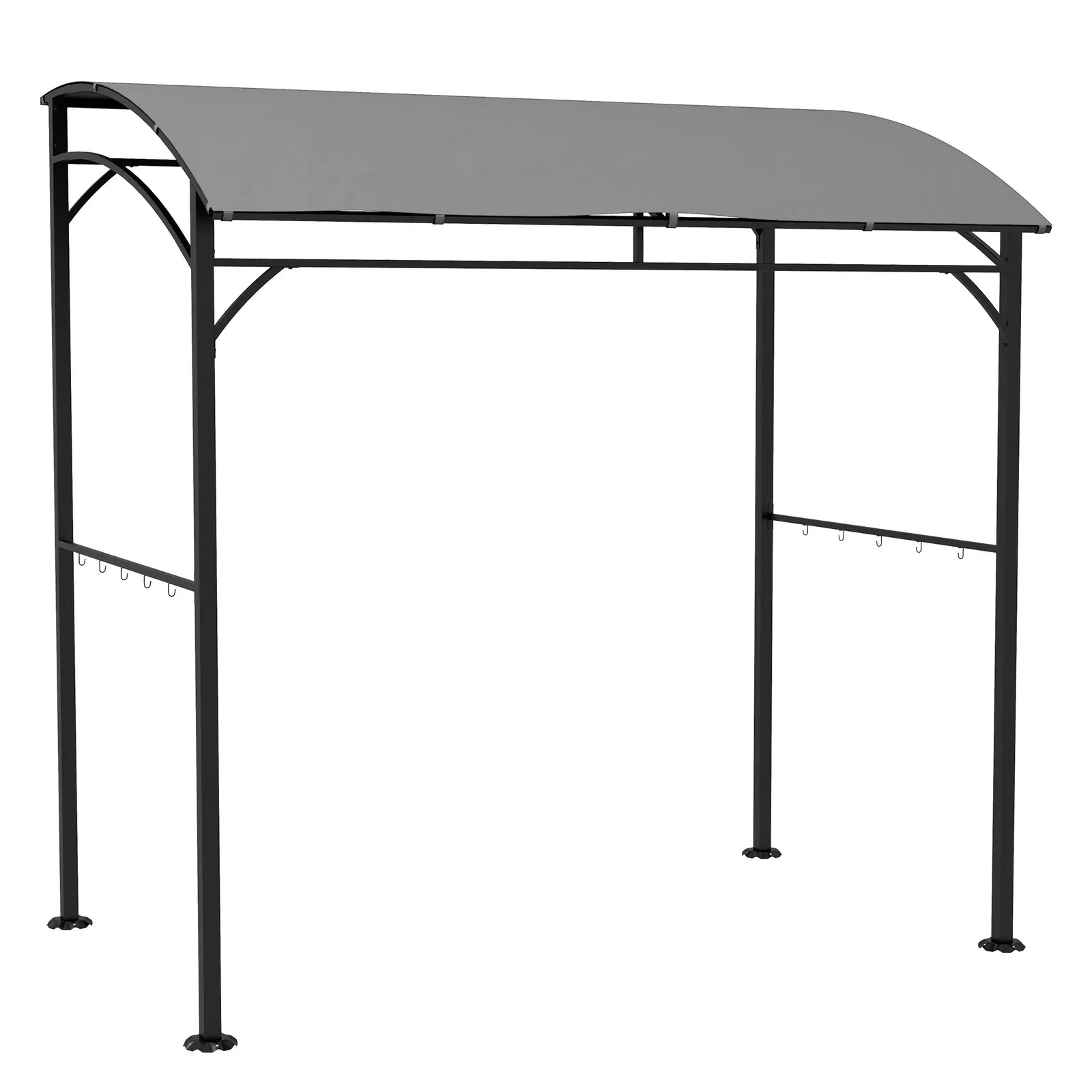 OUTSUNNY 2.2 x 1.5 m BBQ Gazebo Tent Sun Shade with Canopy in Grey 2