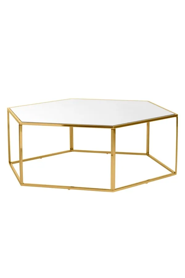 Alveare Brass Coffee Table