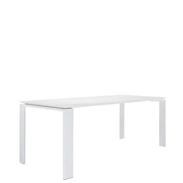 Kartell Outdoor Four Dining Table  White on White