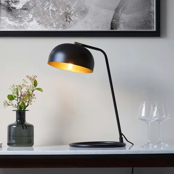 Endon Collection Brair New Task Table Lamp Matt Black, Black