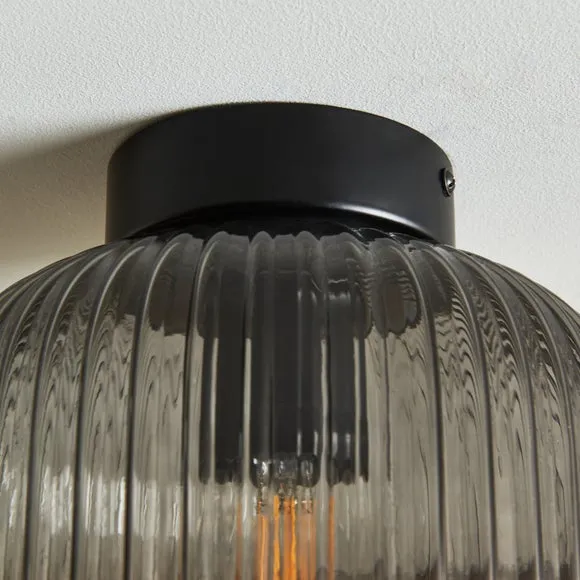 Riley Flush Outdoor Ceiling Light 4