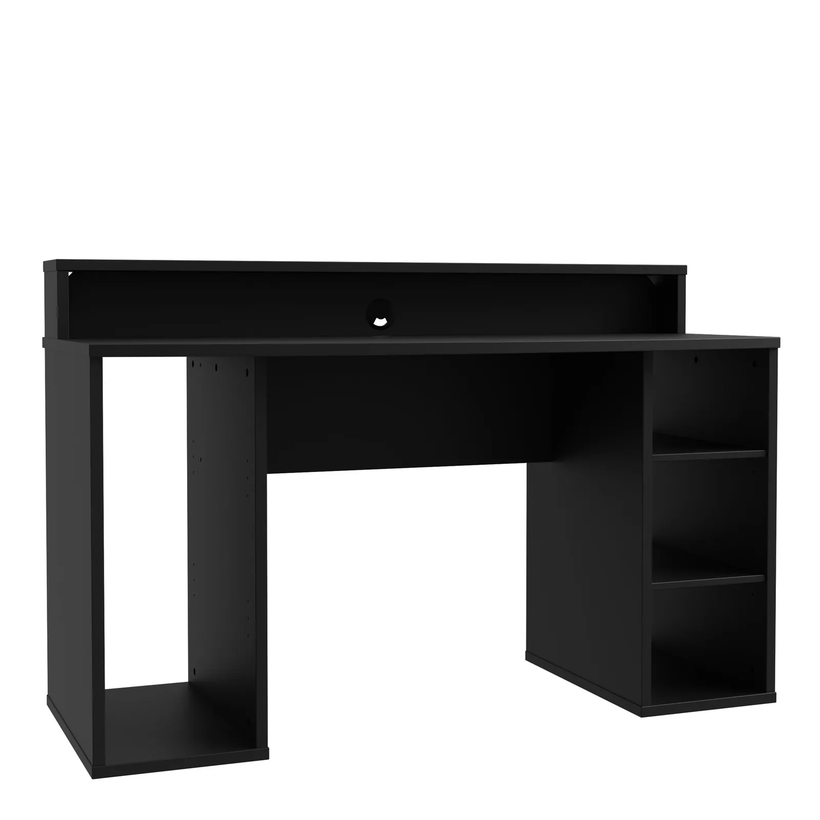 Furniture To Go Loadout Black Gaming Desk with Colour Changing LED