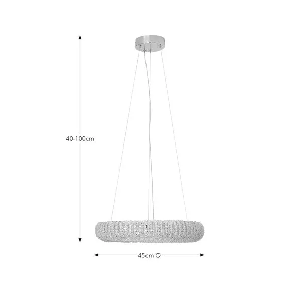Hotel Ritz Halo LED Adjustable Pendant Light 5