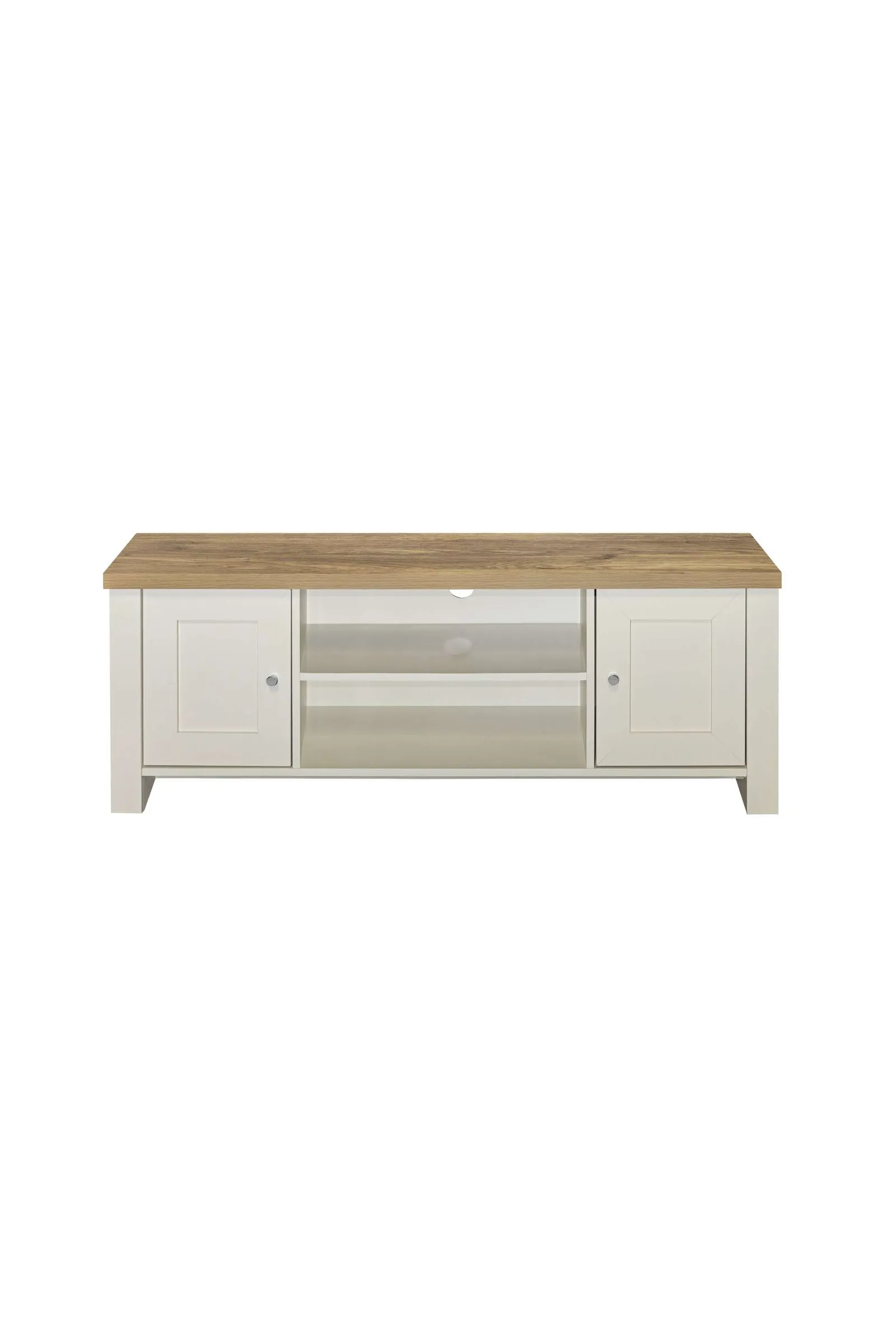 Birlea TV Unit Blue Oak Highgate Large Entertainment Navy Farmhouse Shabby Chic in Cream 4