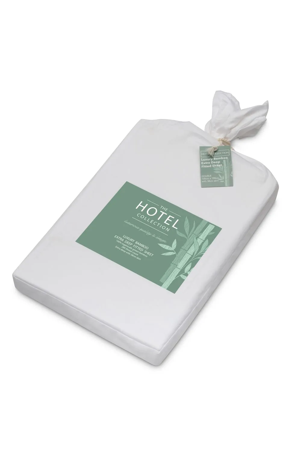 BHS Bamboo White 38cm Deep Fitted Sheet 2