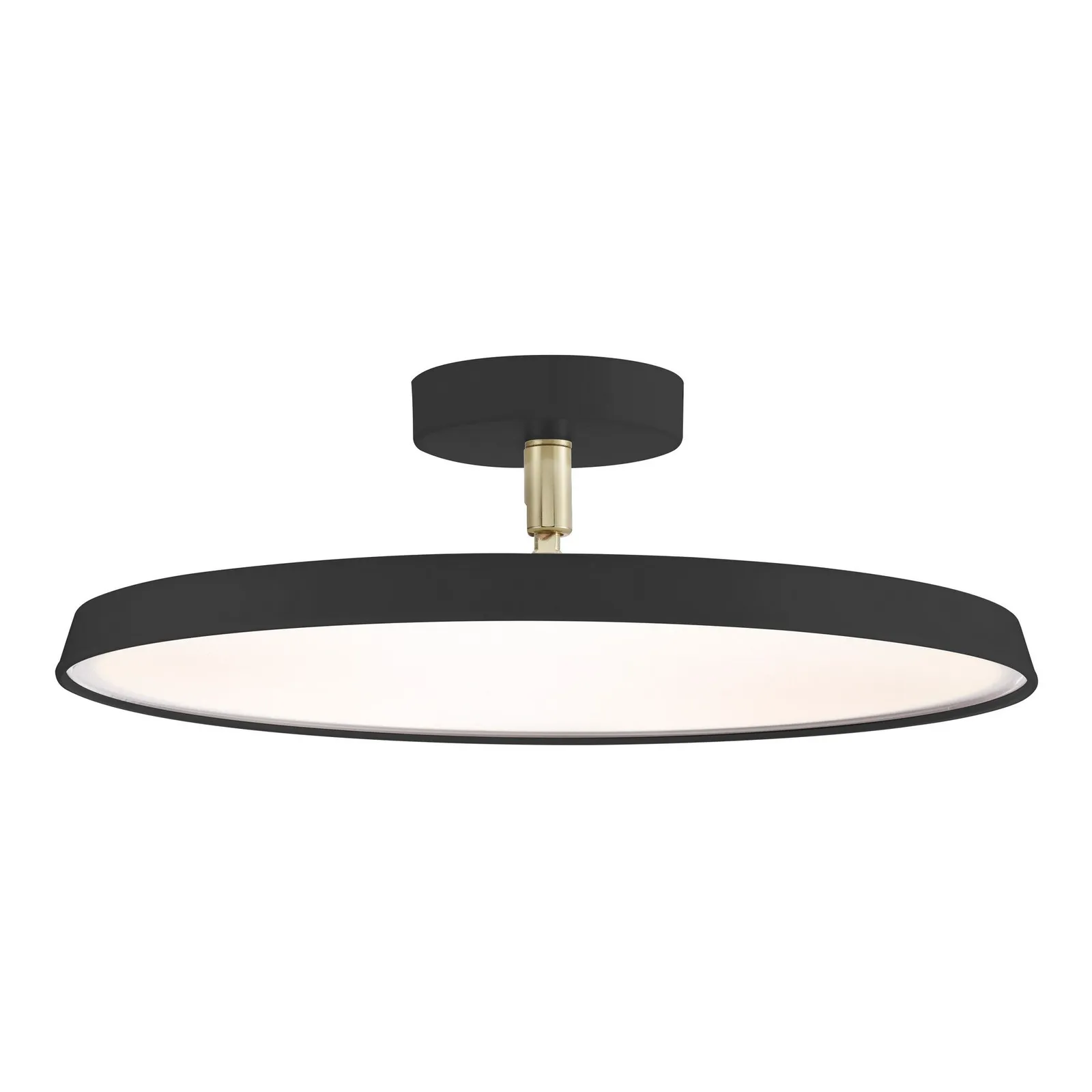Nordlux Kaito Ceiling Light Black Metal Hallway LED 3000k Mains 39cm 2