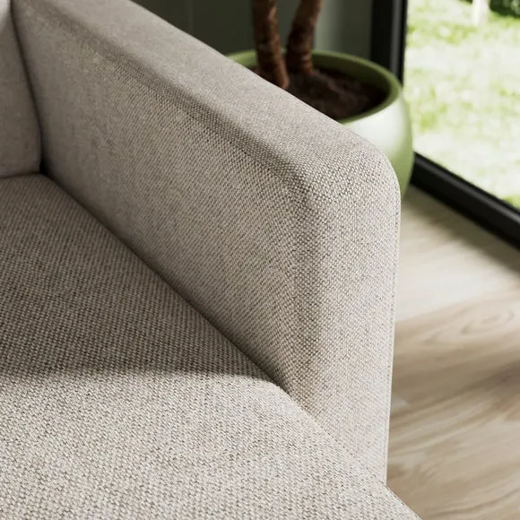 Jacob Basket Weave Reversible Compact Corner Chaise Sofa 4