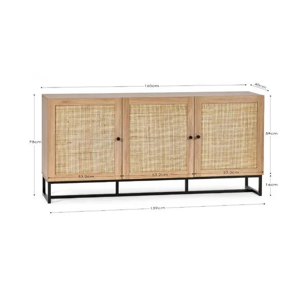 Hollis Large Sideboard, Oak 6