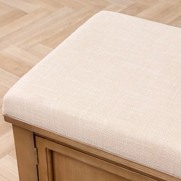 Voyage Maison Rosalie Oak Storage Bench 4