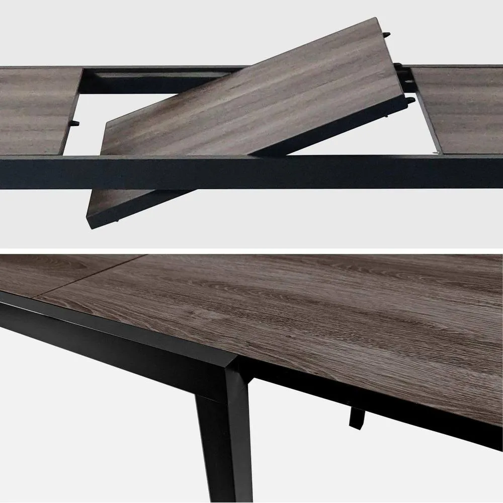 sweeek 8-seater Extendable Outdoor Table in Brown 4