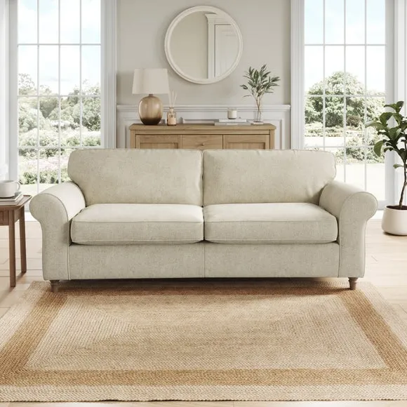 Flori Soft Chenille 4 Seater Sofa 1