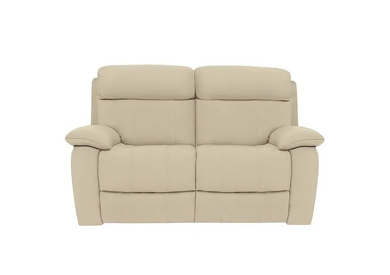 Moreno 2 Seater NC Leather Power Recliner Sofa with Power Headrests - NC Bisque