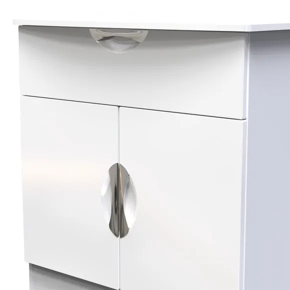 Rowe 2 Door 1 Drawer Small Sideboard 5