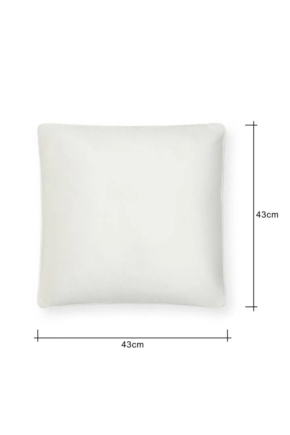 BHS Small Velour Piped Cushion in Natural 3