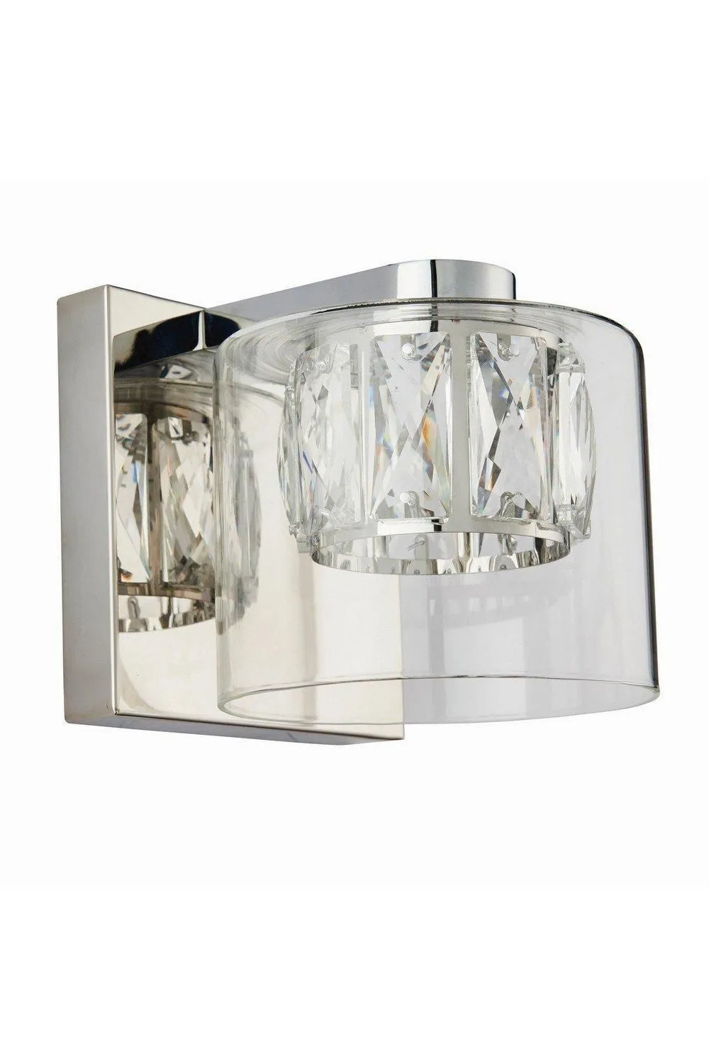 Netlighting Verina 1 Light Wall Chrome Glass G9 in Clear 5