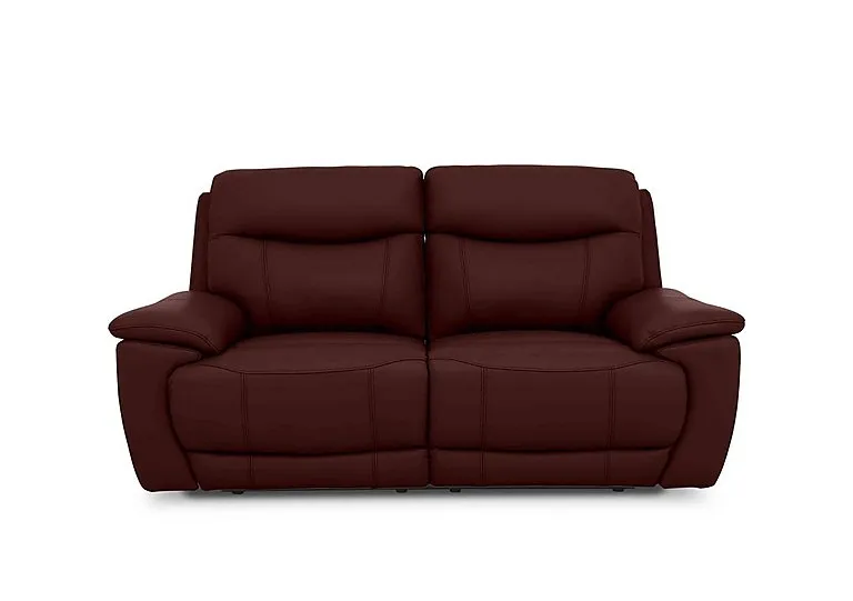 Sloane 3 Seater Leather Sofa - Ruby