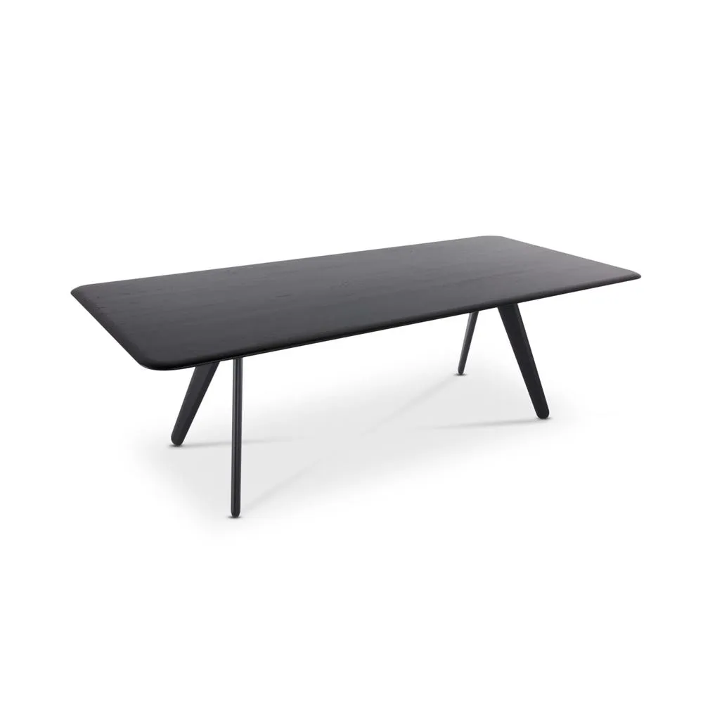 Tom Dixon Slab Dining Table 2m Black 2