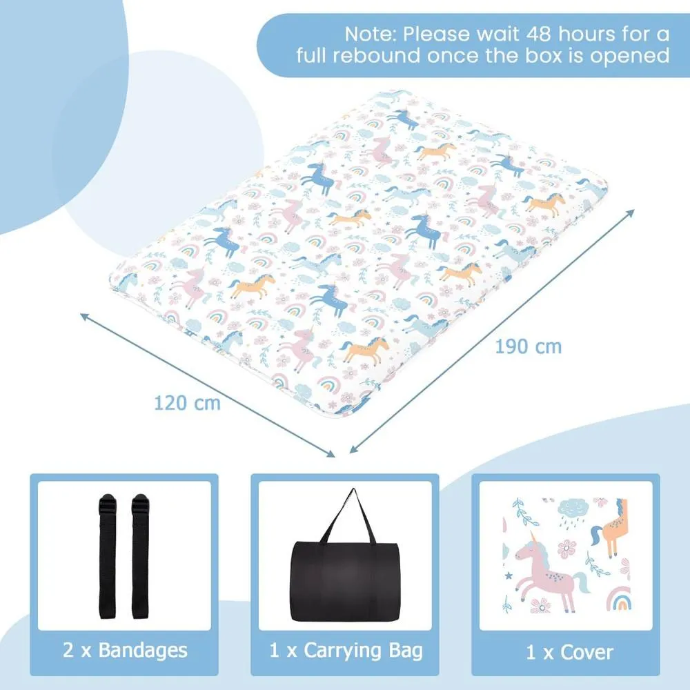 Costway Japanese Floor Mattress Futon Mattress 190 x 120 x 10 cm 2