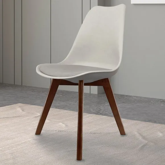 Fusion Living Soho Plastic Dining Chair with Squared Legs 1
