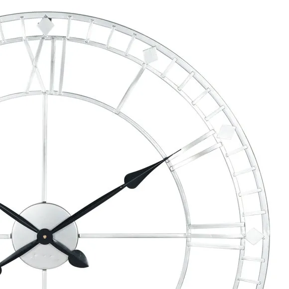 Antique Metal Skeleton Wall Clock 3