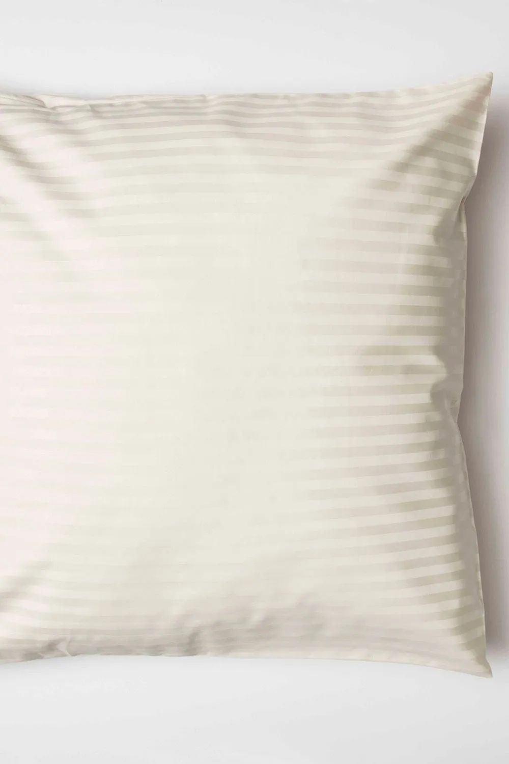 Belledorm Hotel Suite Satin Stripe 540 Thread Count Continental Pillowcase in Ivory 1