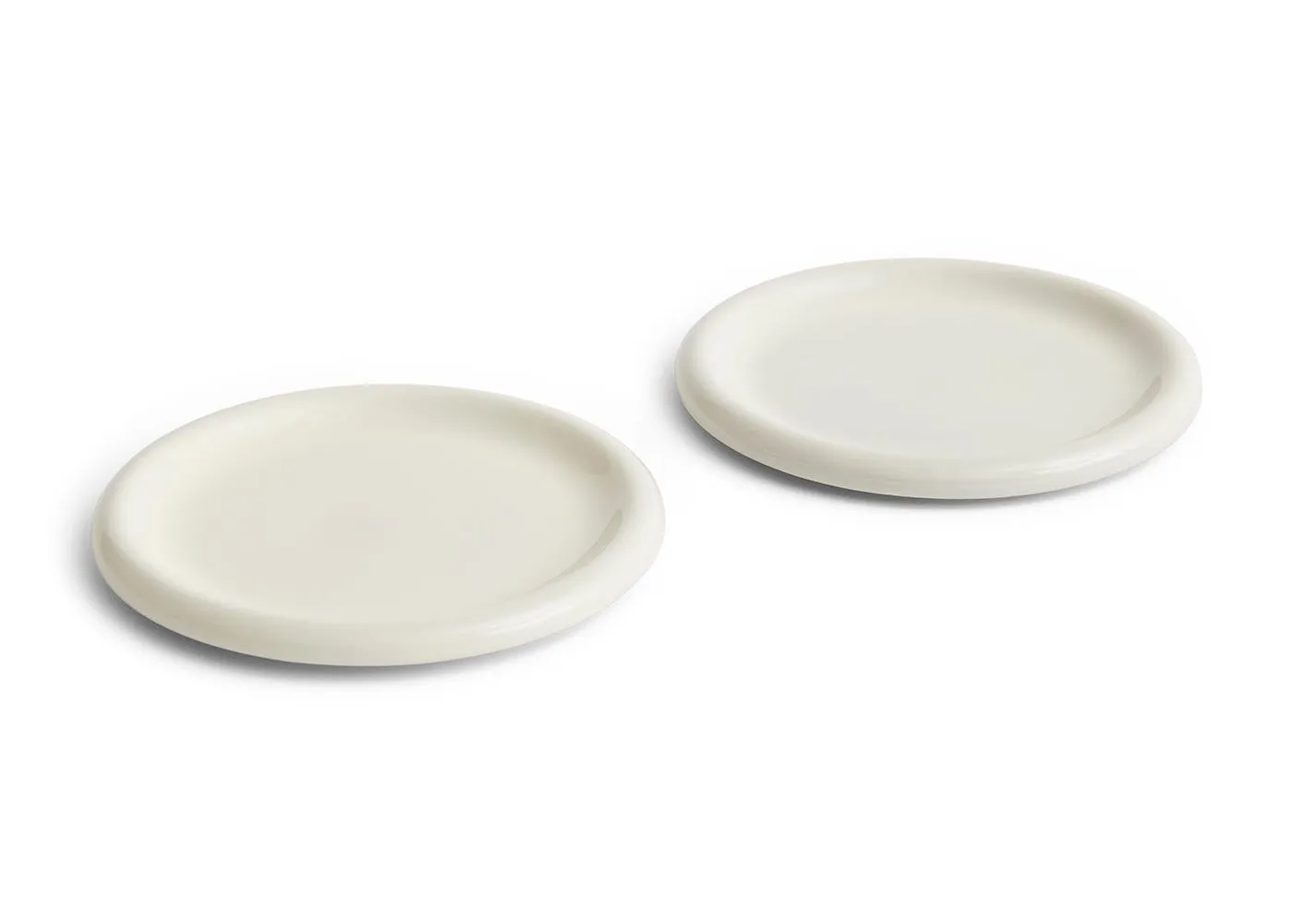HAY Barro Dinner Plate Set 2 White