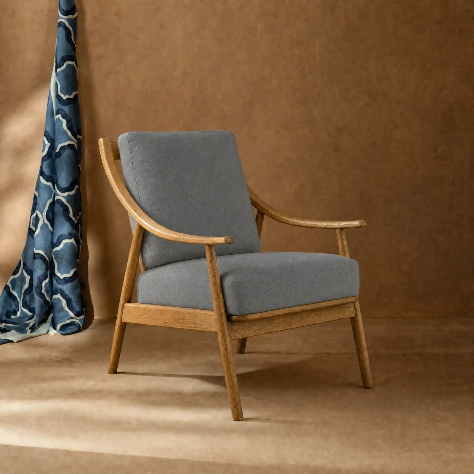 Runa Armchair, Grey Fabric | Barker & Stonehouse 2