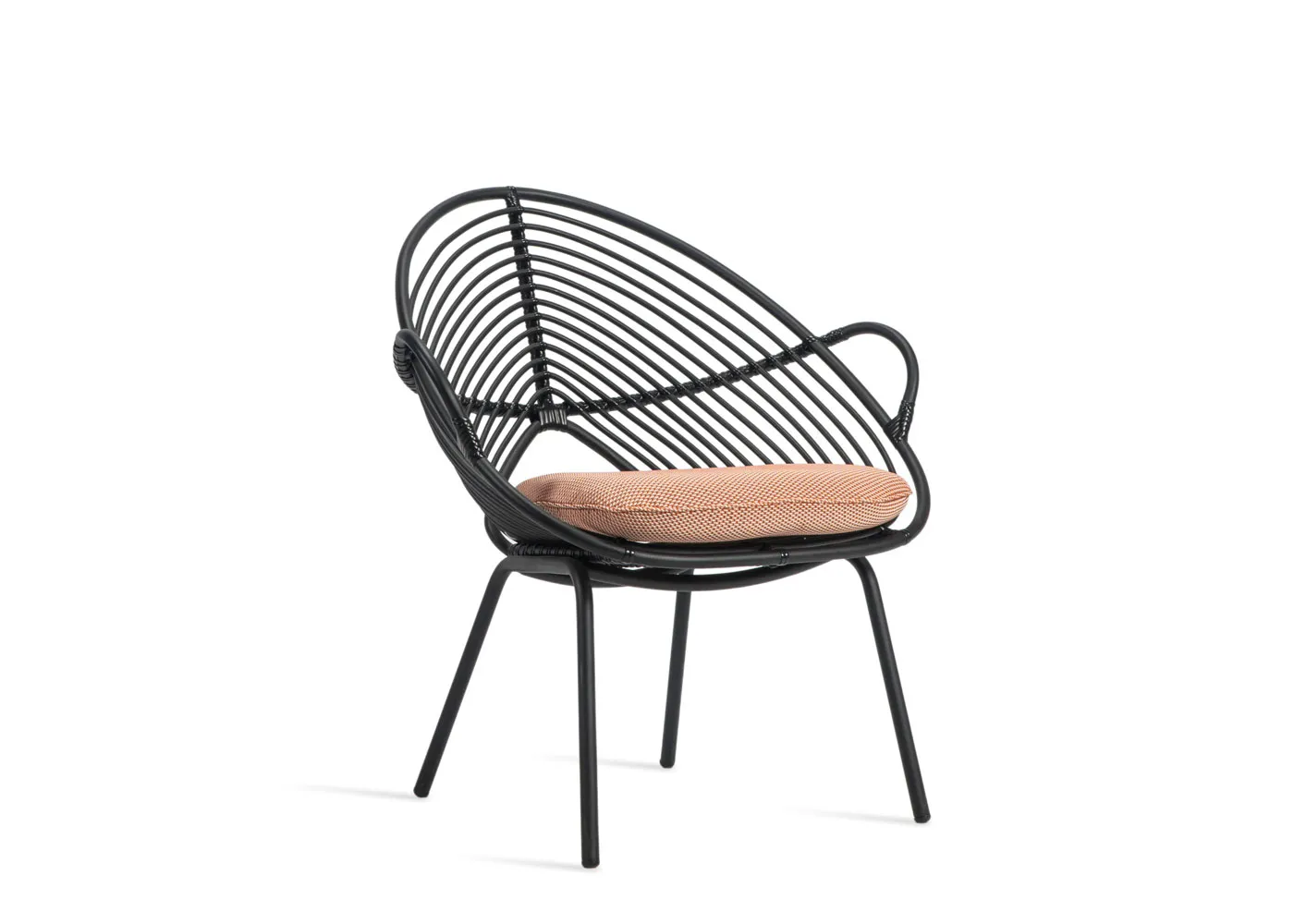 Vincent Sheppard Rocco Outdoor Lazy Chair Black Spice Scatter Cushion