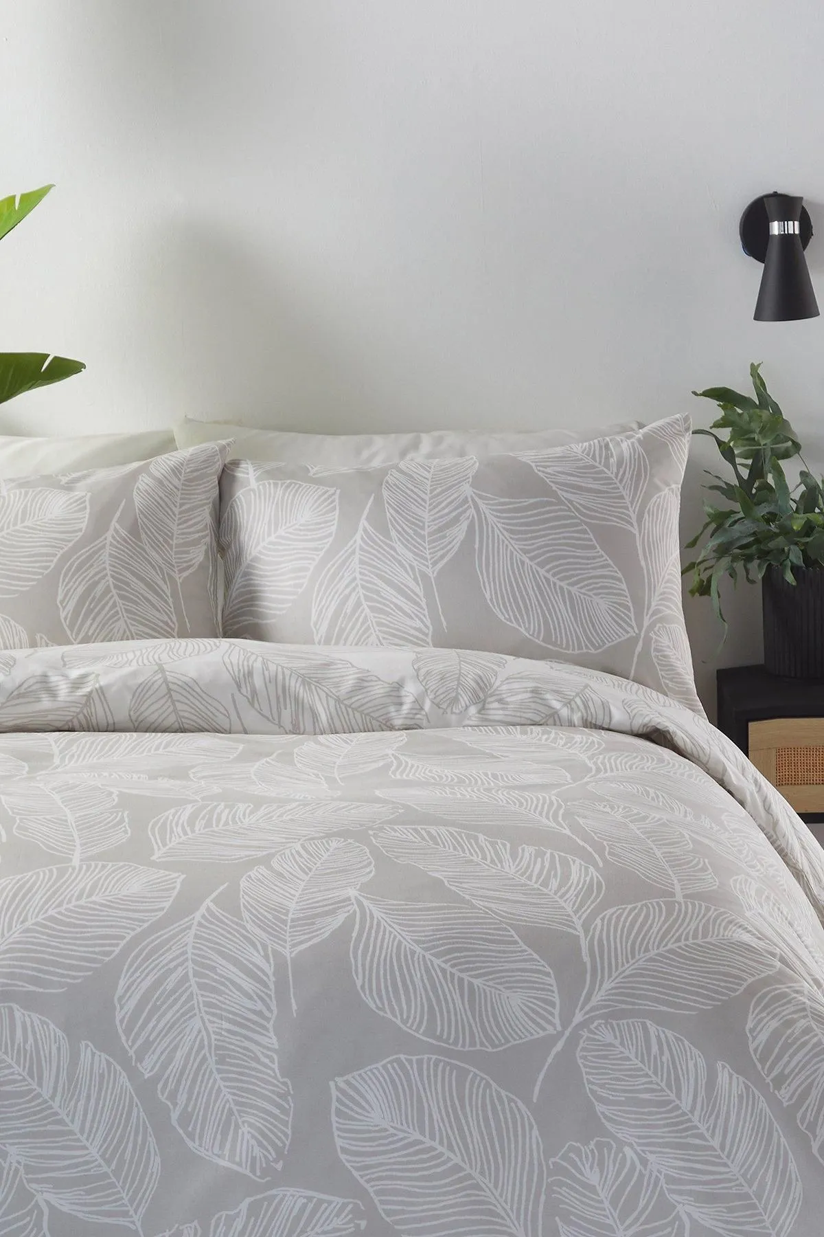 Fusion 'Matteo' Botanical Print Duvet Cover Set in Natural 2