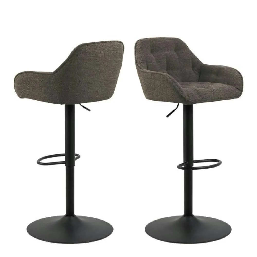 netfurniture Chelsea Swivel Bar Stool in Taupe Set of 2 3